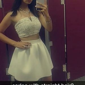 Two piece homecoming dress